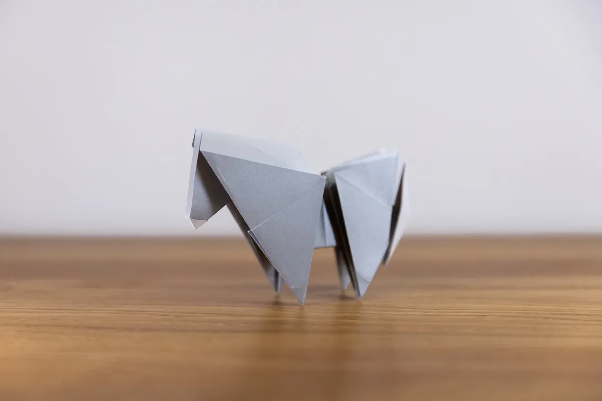Koń B - origami, zdjęcie 3