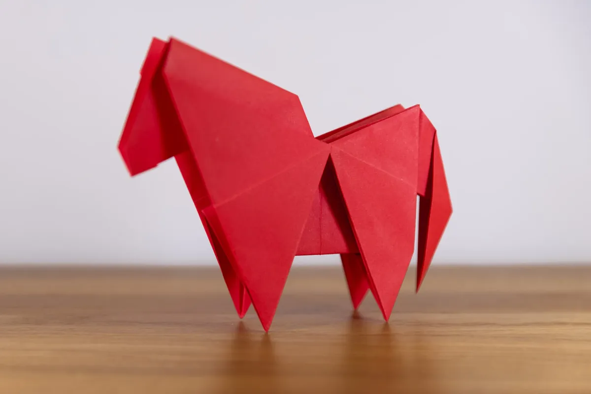 Koń B - origami, zdjęcie 4