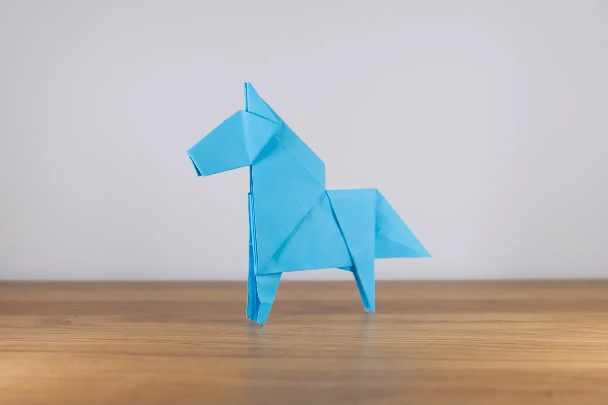 Koń D - origami, zdjęcie 3