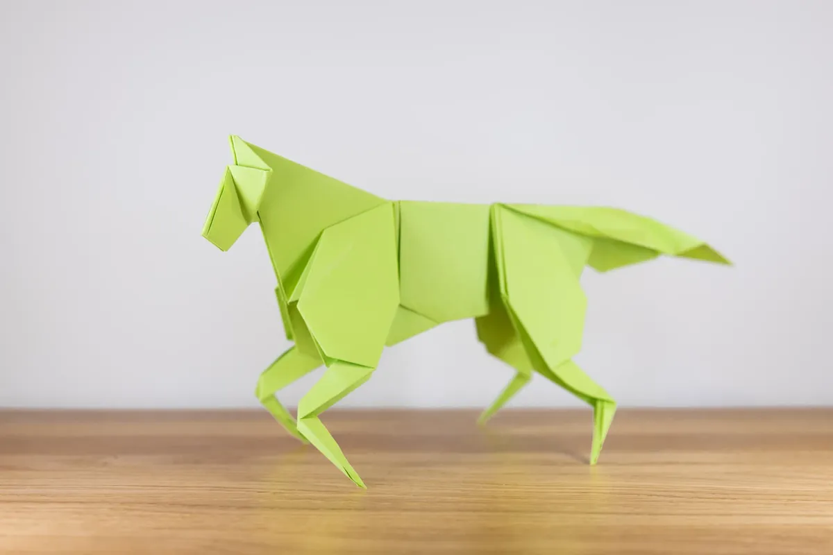 Koń E - origami, zdjęcie 2