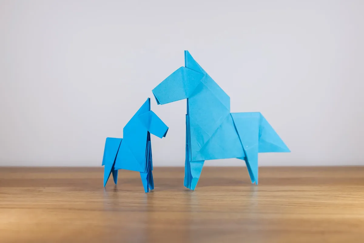 Konie 2 - origami, zdjęcie 2