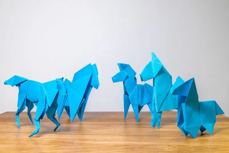Konie 5 - origami