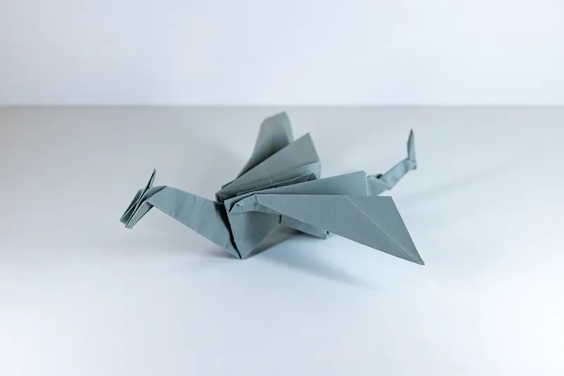 Smok A - origami