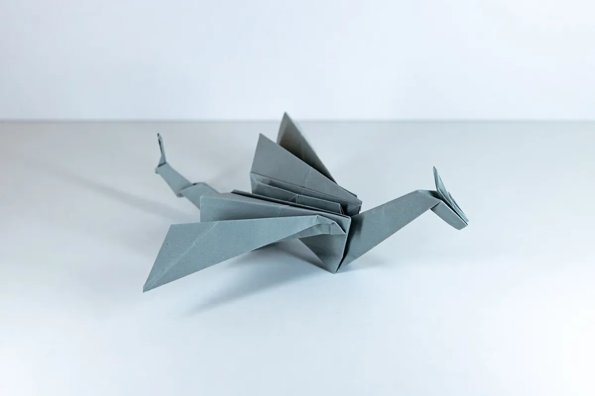 Smok A - origami, zdjęcie 3