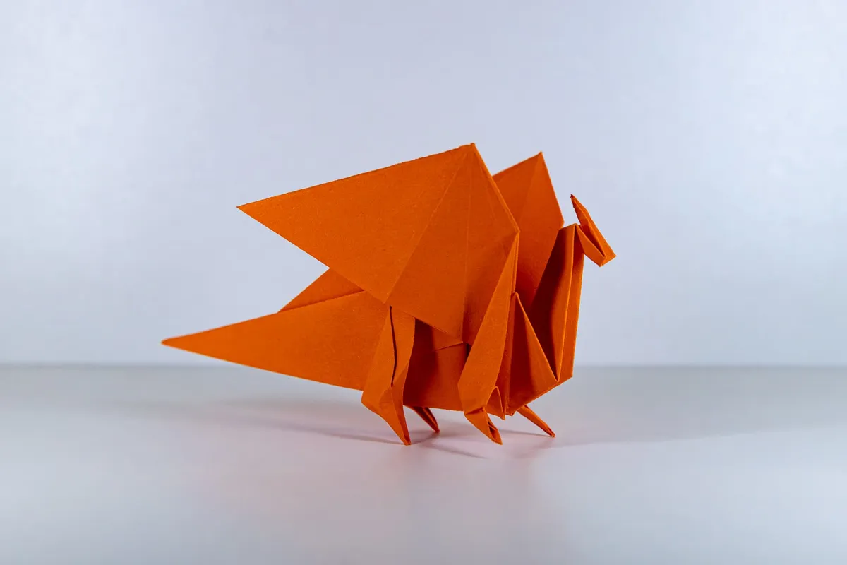 Smok C - origami, zdjęcie 3