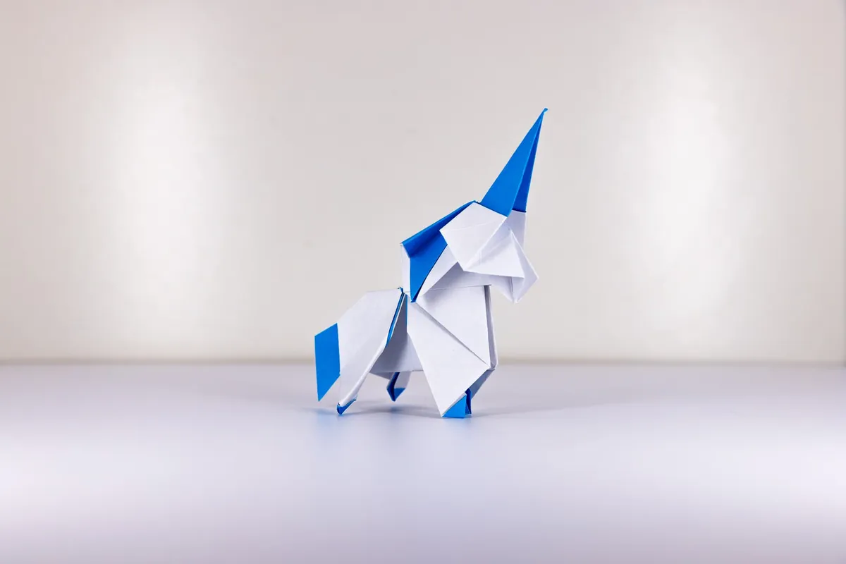 Jednorożec - origami, zdjęcie 1