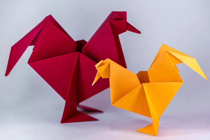 Koguty - origami