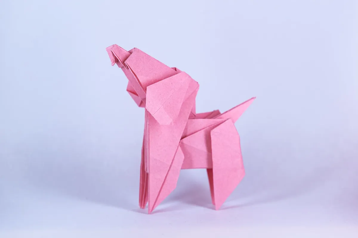 Pies - Toy Poodle - origami, zdjęcie 2