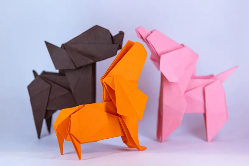 Pieski 3 - origami