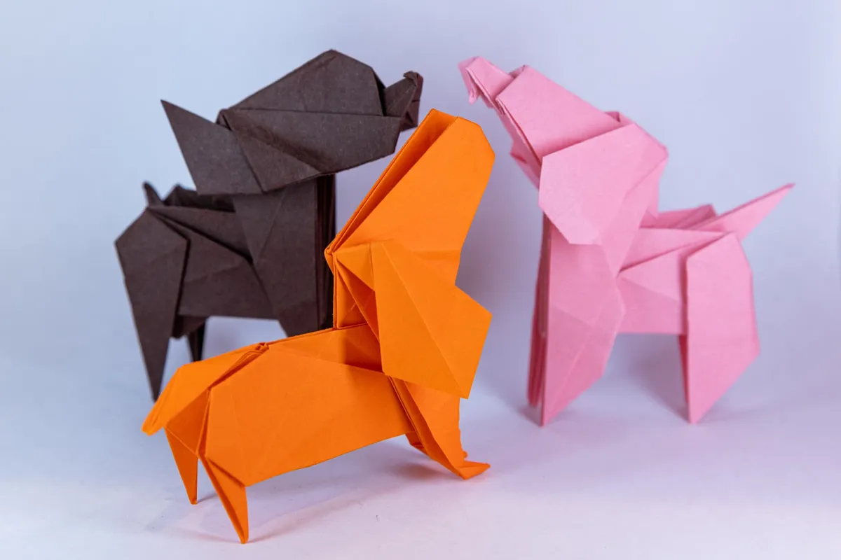 Pieski 3 - origami, zdjęcie 3