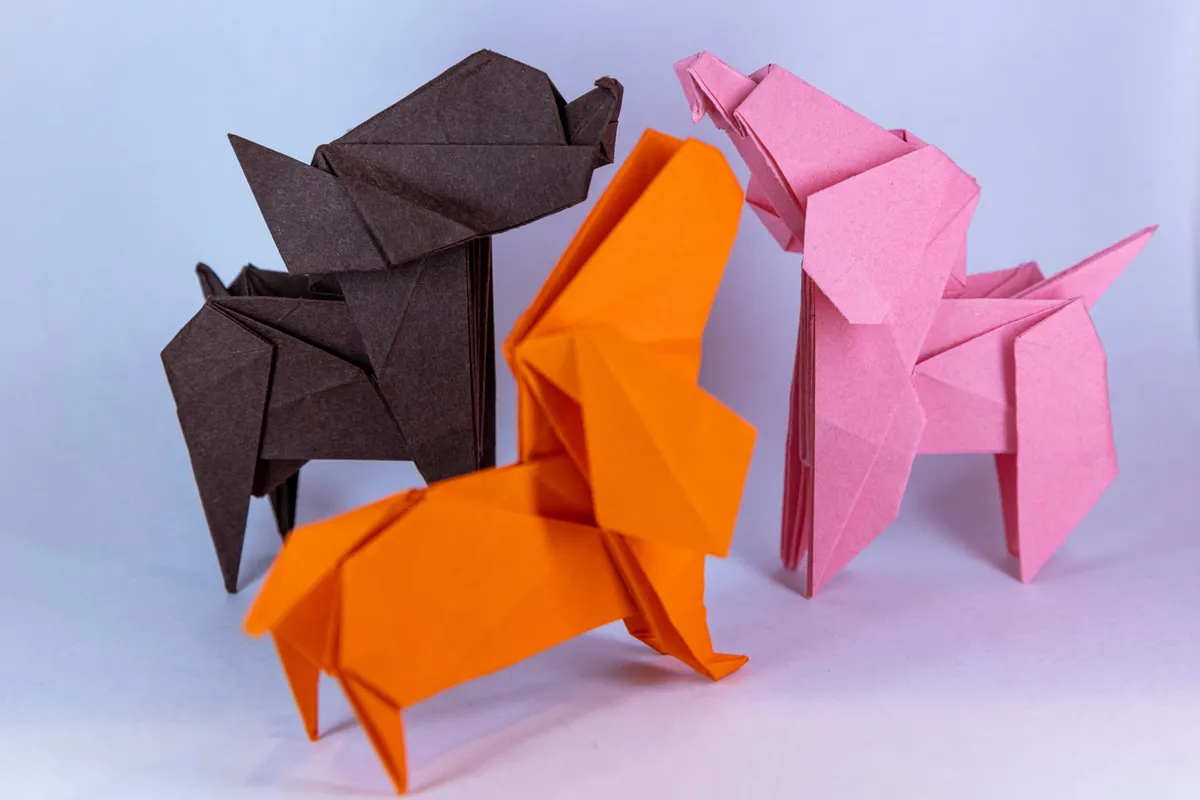 Pieski 3 - origami, zdjęcie 4