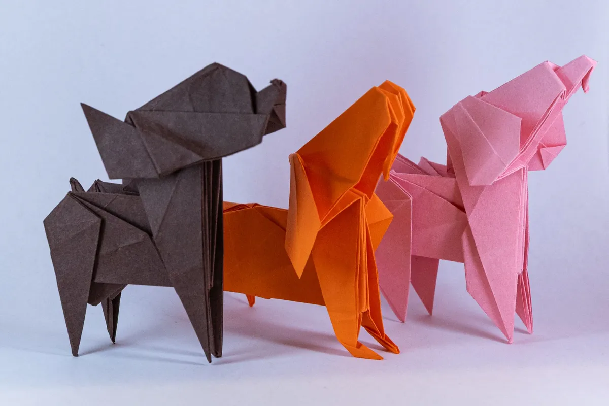 Pieski 3 - origami, zdjęcie 6