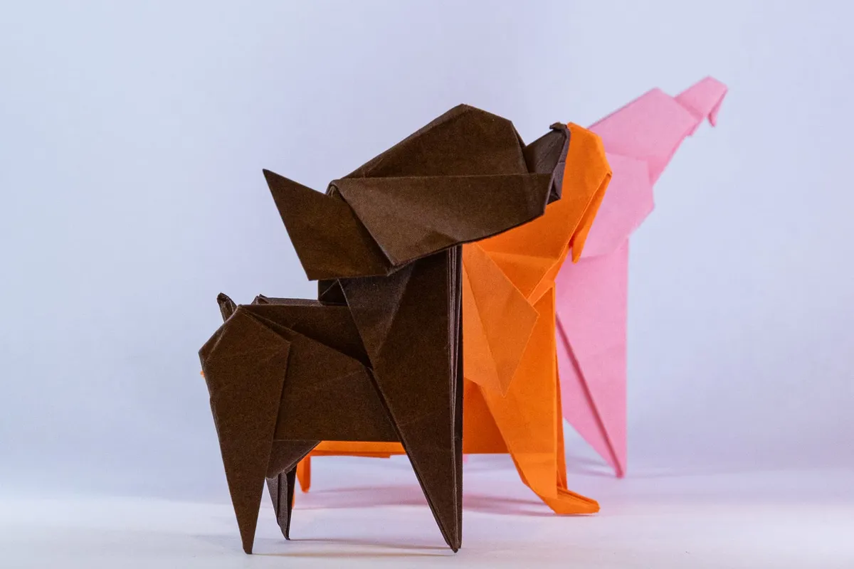 Pieski 3 - origami, zdjęcie 7