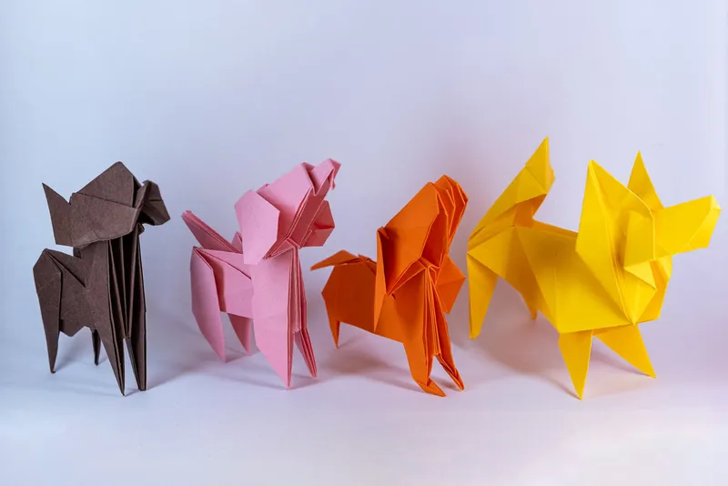 Pieski 4 - origami