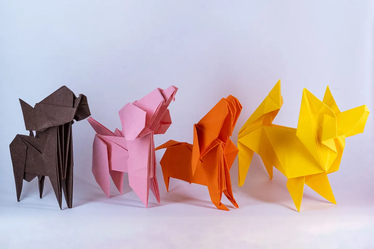 Pieski 4 - origami, zdjęcie 2