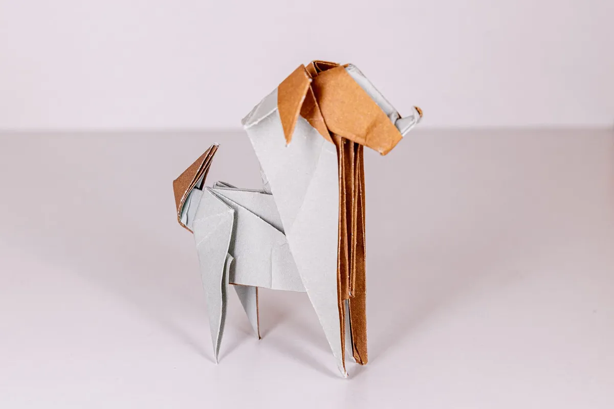 Pies - Terrier - origami, zdjęcie 1