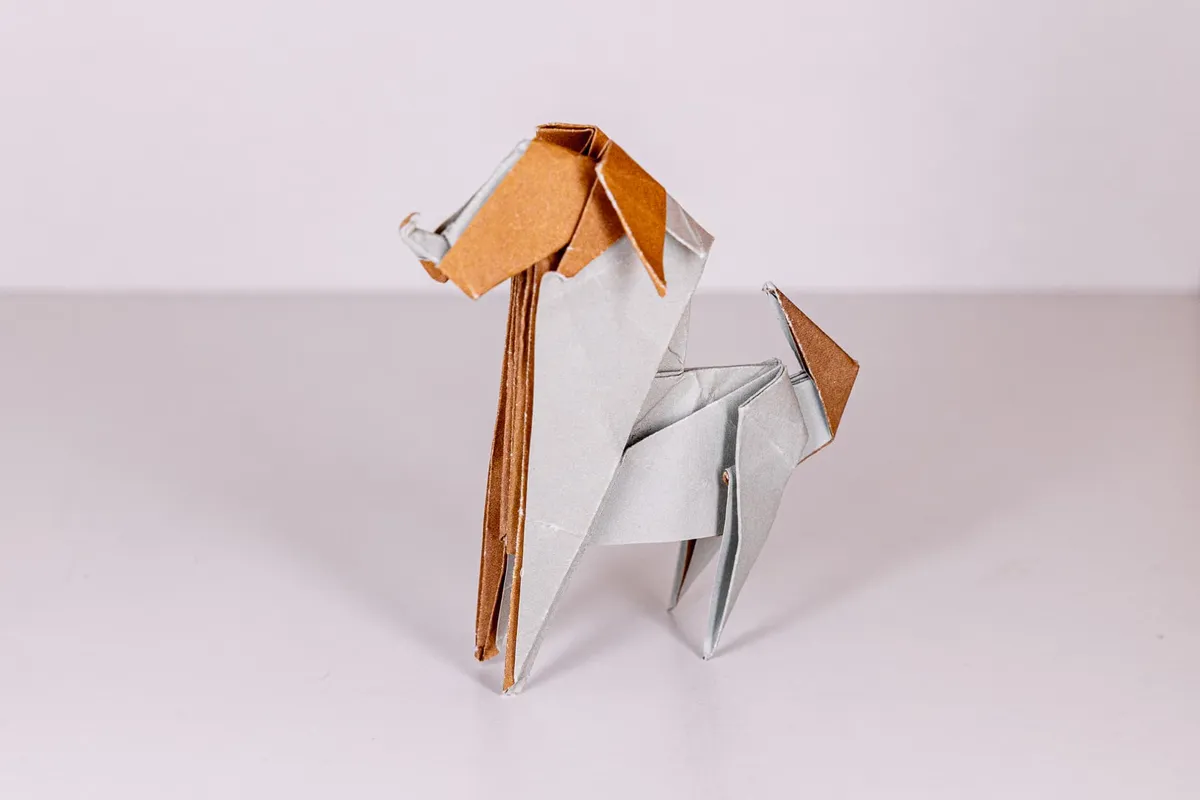 Pies - Terrier - origami, zdjęcie 2