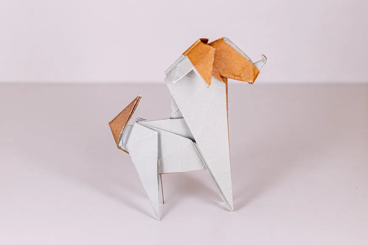 Pies - Terrier - origami, zdjęcie 3