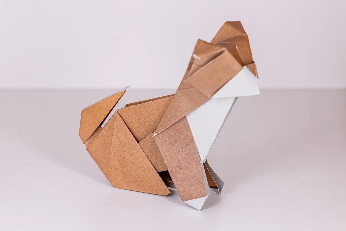 Pies - Shiba inu - origami, zdjęcie 1