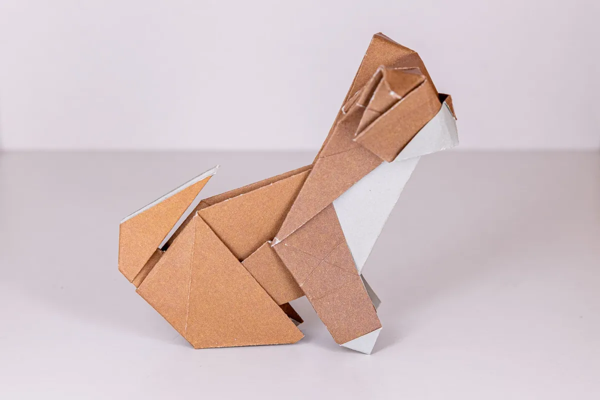 Pies - Shiba inu - origami, zdjęcie 2