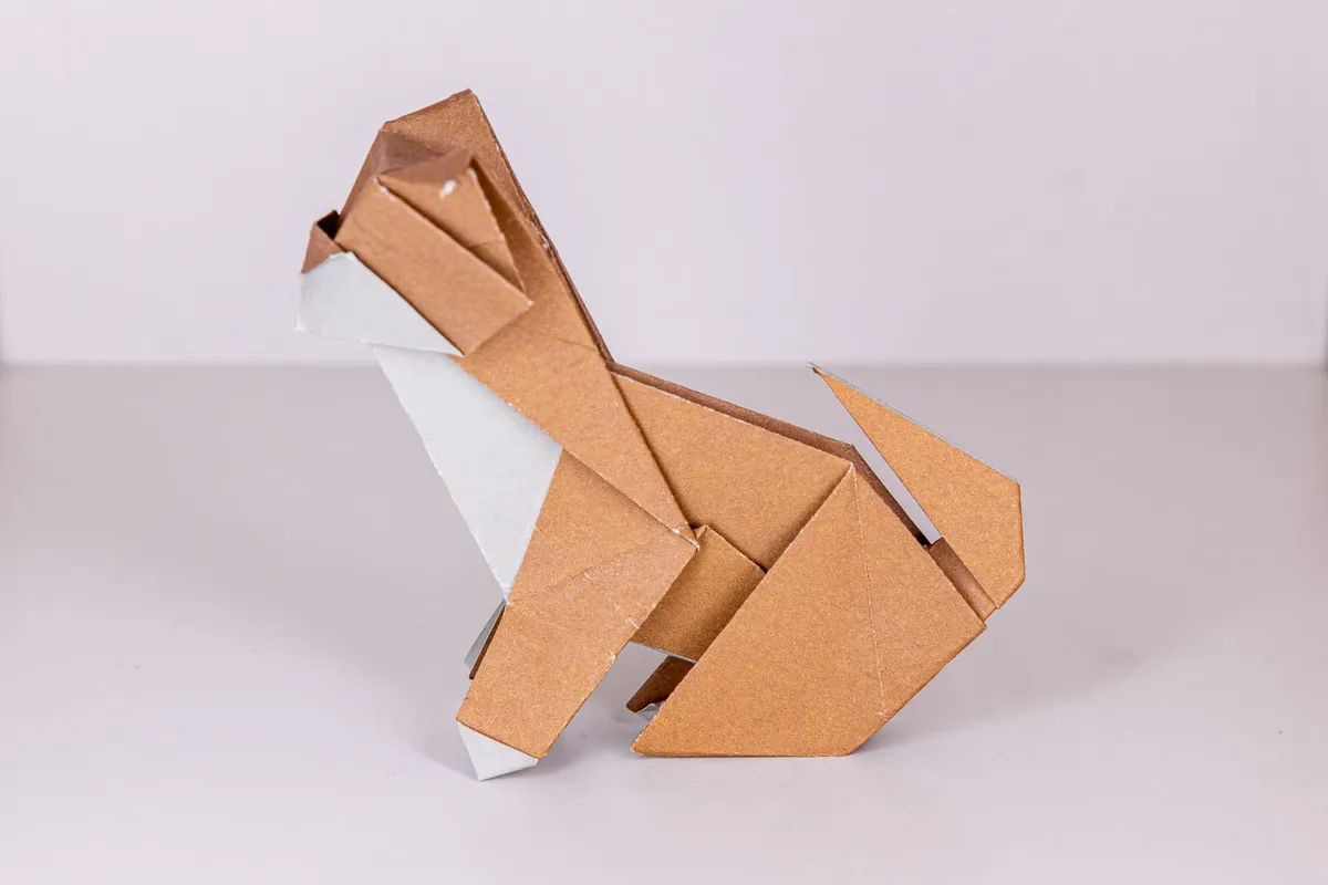 Pies - Shiba inu - origami, zdjęcie 3