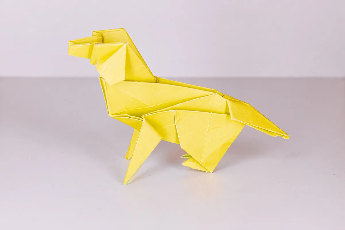 Pies - Golden Retriever - origami, zdjęcie 3