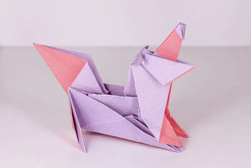 Pies - Border Collie - origami