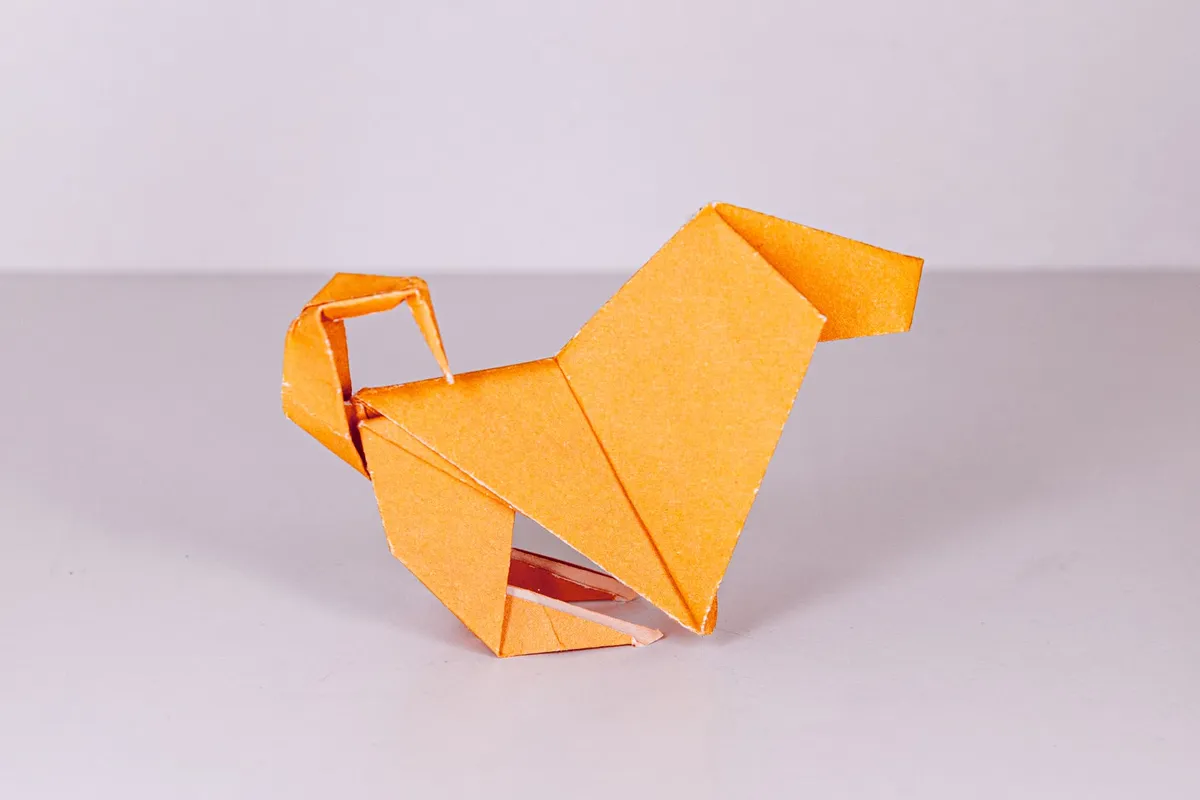 Pies - Basset - origami, zdjęcie 2