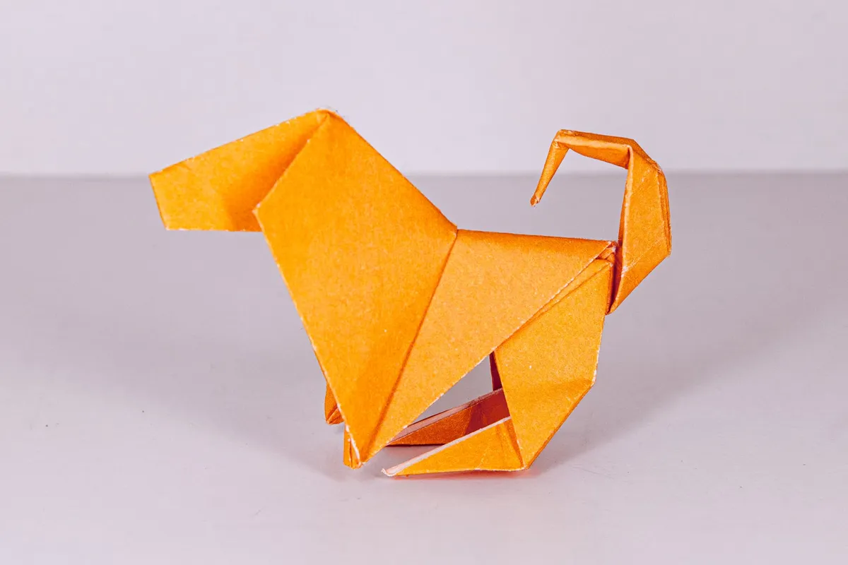 Pies - Basset - origami, zdjęcie 3