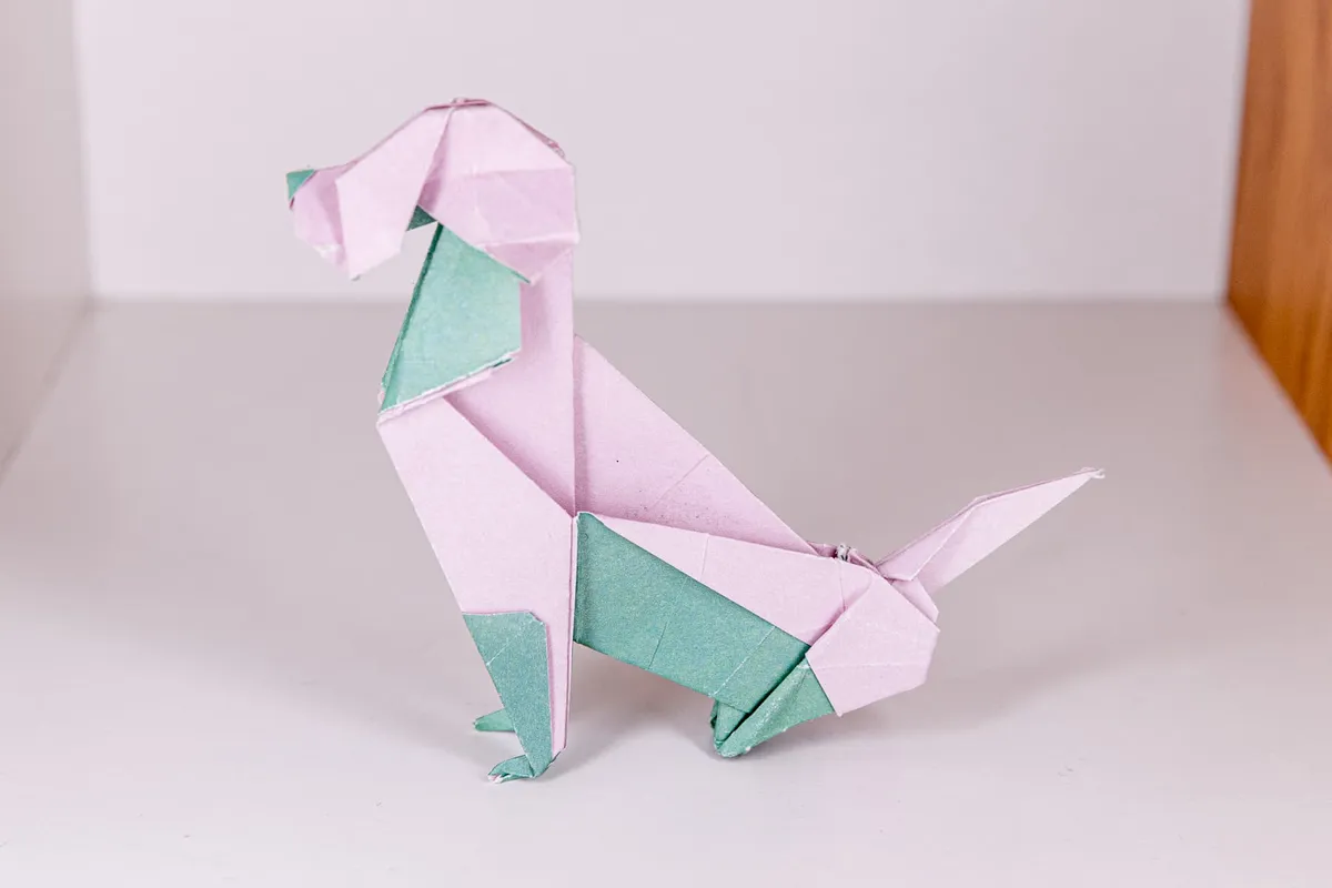 Pies - Beagle - origami, zdjęcie 3