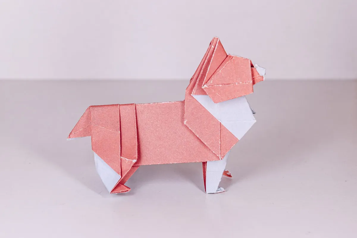Pies - Corgi - origami, zdjęcie 2