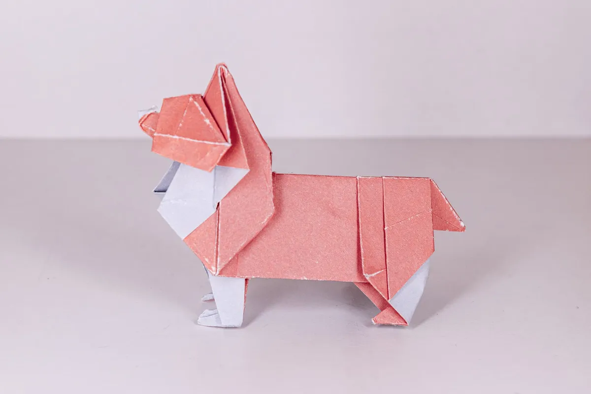 Pies - Corgi - origami, zdjęcie 3