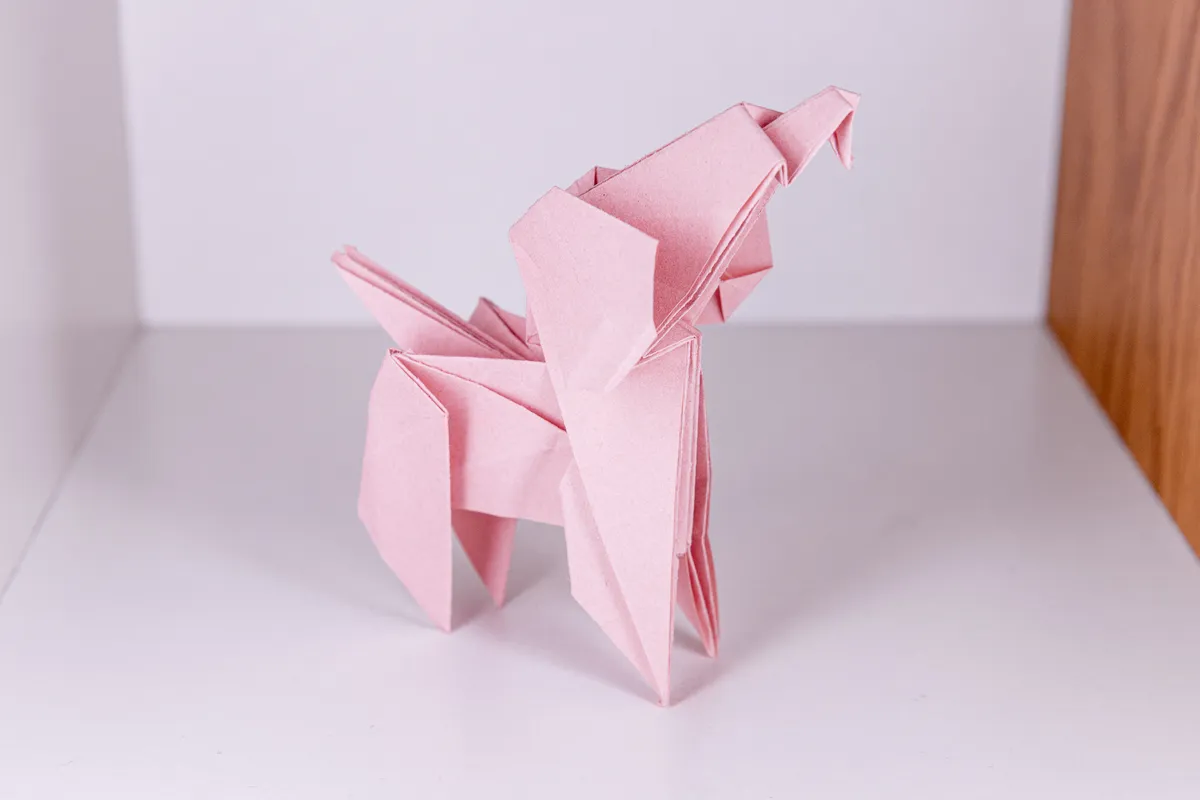 Pies - Toy Poodle - origami, zdjęcie 3