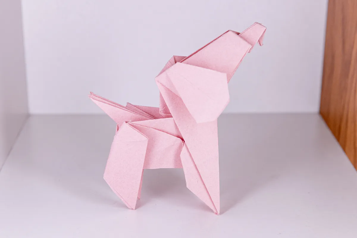 Pies - Toy Poodle - origami, zdjęcie 4