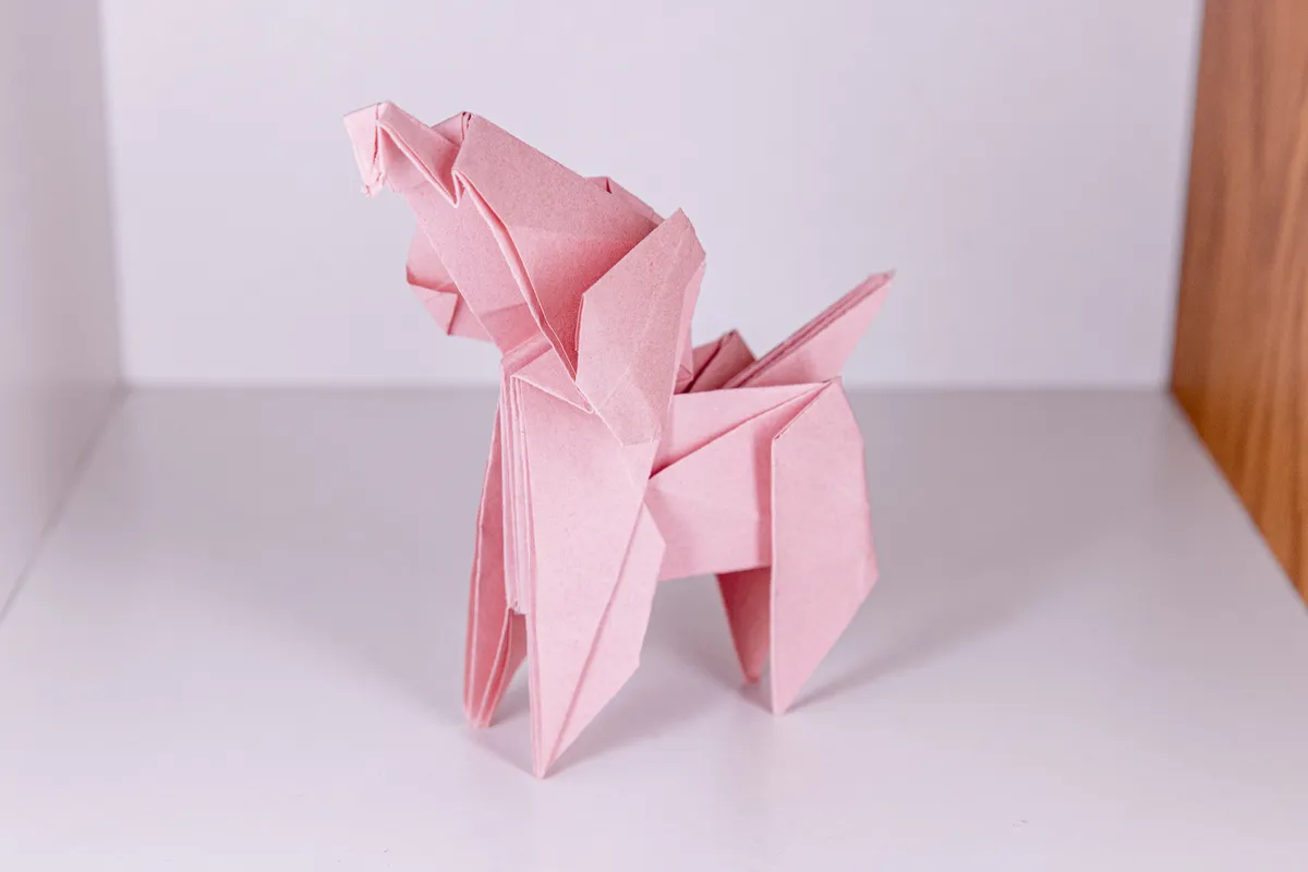 Pies - Toy Poodle - origami, zdjęcie 6
